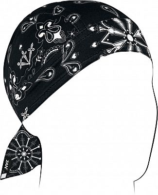 Zan Headgear Flydanna SportFlex Paisley, Kopftuch - Schwarz/Weiß - Einheitsgröße von Zan Headgear