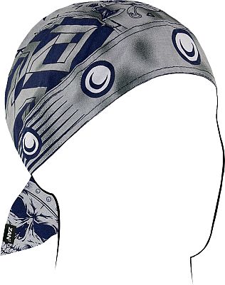 Zan Headgear Flydanna Viking, Kopftuch - Grau/Schwarz/Blau - Einheitsgröße von Zan Headgear