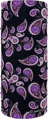 Zan Headgear Motley Tube Purple Paisley, Multifunktionstuch - Schwarz/Lila - Einheitsgröße von Zan Headgear