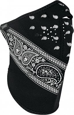 Zan Headgear Neo-X Neopren Paisley, Gesichtsmaske - Schwarz/Weiß - Einheitsgröße von Zan Headgear