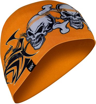 Zan Headgear SF Tribal Skull, Helm-Kopfhaube - Orange/Schwarz/Weiß - Einheitsgröße von Zan Headgear