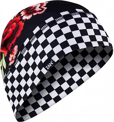 Zan Headgear SportFlex Floral, Helm-Kopfhaube - Schwarz/Weiß/Rot/Grün - Einheitsgröße von Zan Headgear