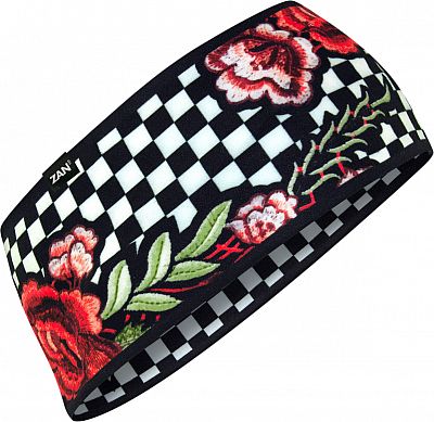 Zan Headgear SportFlex Floral, Stirnband - Schwarz/Weiß/Rot/Grün - Einheitsgröße von Zan Headgear