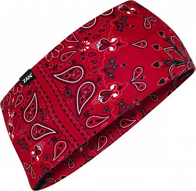 Zan Headgear SportFlex Paisley, Stirnband - Rot/Weiß/Schwarz - Einheitsgröße von Zan Headgear