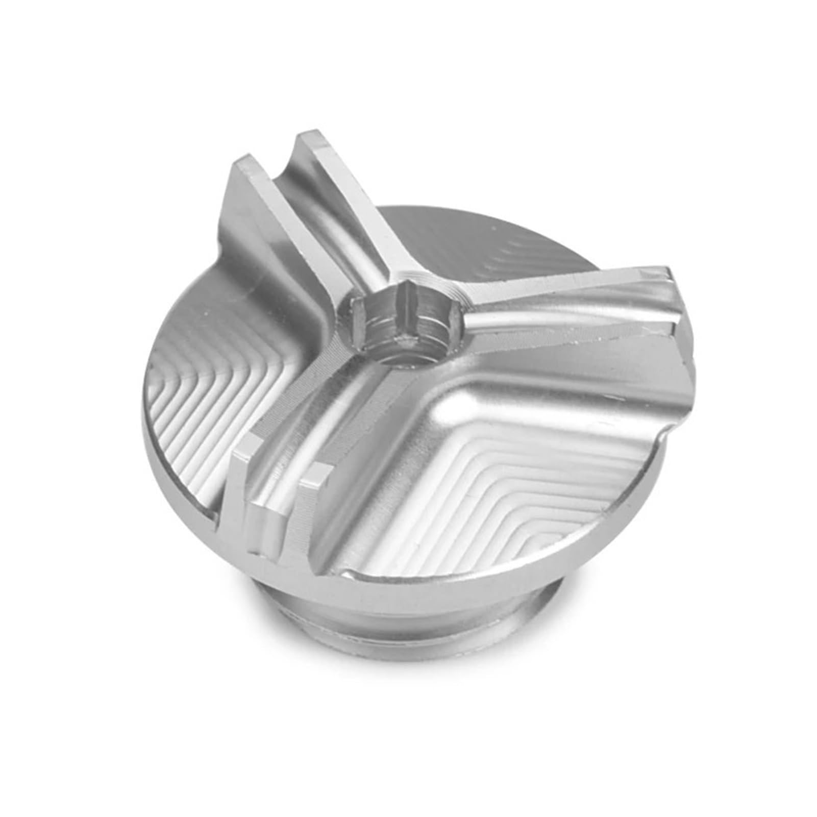 Motorrad-Motoröl-Einfülldeckel, Kraftstofftank-Schraubenabdeckung, Schutzzubehör, kompatibel mit 350M 350E 350D 350K 310M E/D350(Silver) von ZcerA