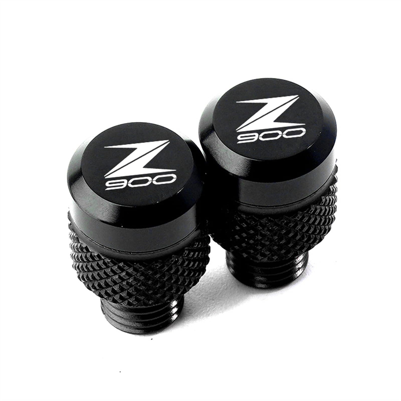 ZeNaha Motorrad M10*1,25 Spiegel Lochstopfen Schrauben Abdeckung Kompatibel mit Kawasaki Z900 RS SE Z650 Z750 Z800 Z1000 SX Z400 Z250 Z300 (Color : Black-Z900, Size : /) von ZeNaha