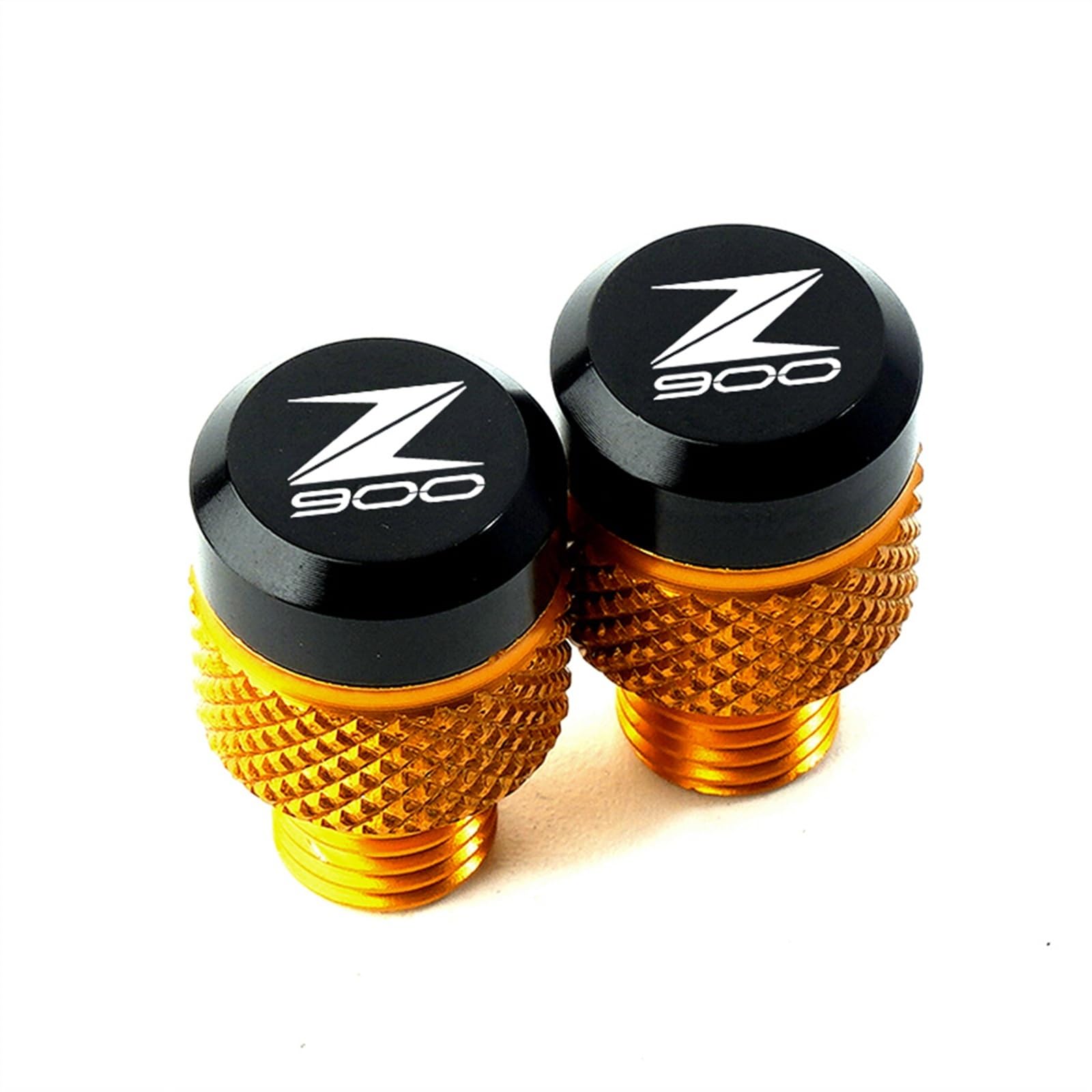 ZeNaha Motorrad M10*1,25 Spiegel Lochstopfen Schrauben Abdeckung Kompatibel mit Kawasaki Z900 RS SE Z650 Z750 Z800 Z1000 SX Z400 Z250 Z300 (Color : Gold-Z900, Size : /) von ZeNaha