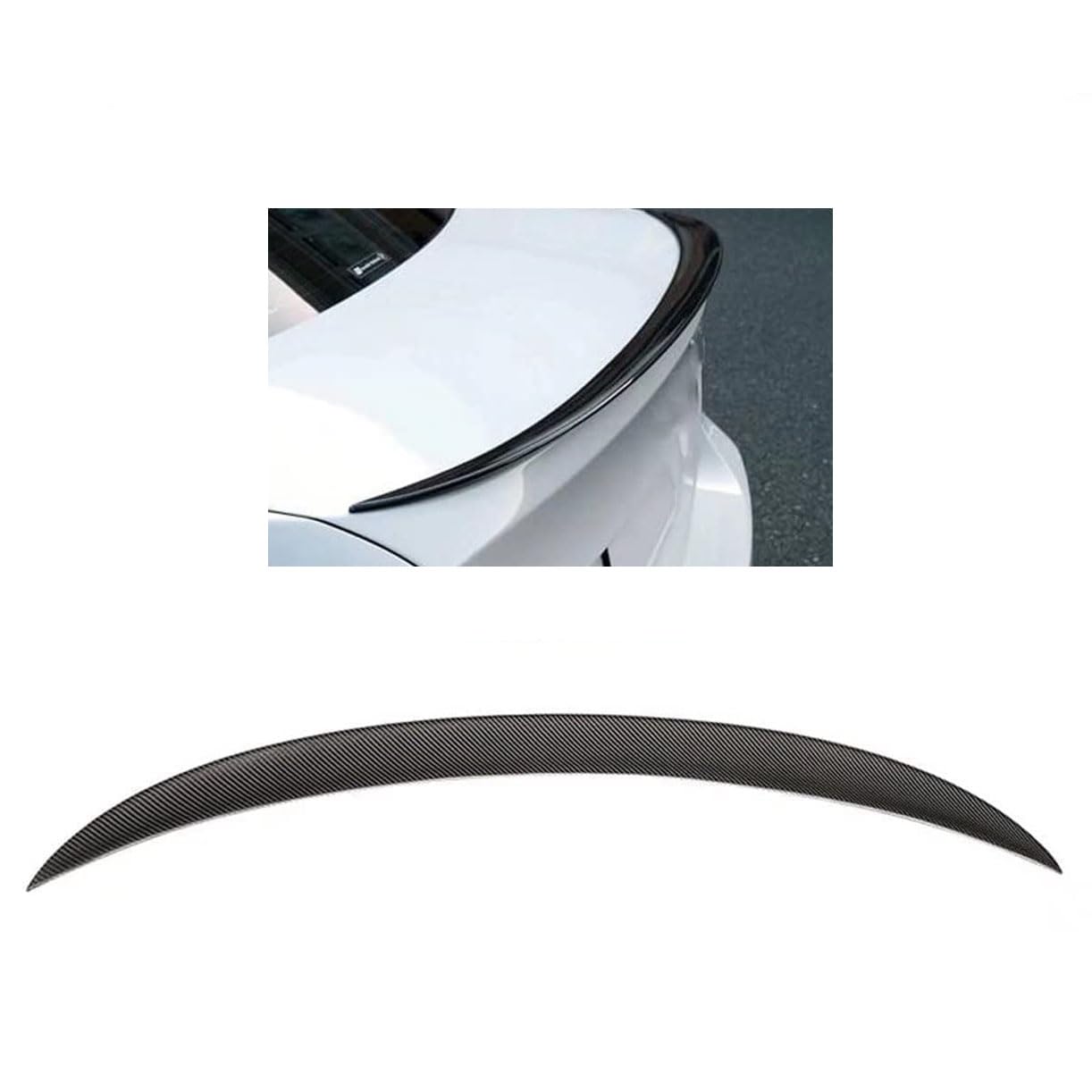 Auto hinten Dach Spoiler Flügel, Auto Fenster Oben Schwanz Flügel, für BMW 3er 323i 325i 328i 335i M3 Limousine 4-Türer 2005-2012 von ZeQYyN