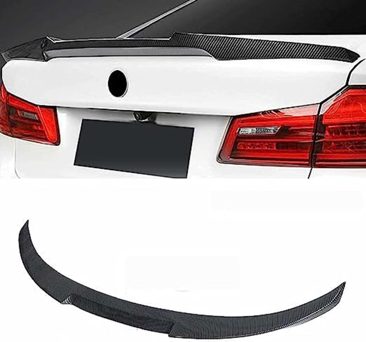 Auto hinten Dach Spoiler Flügel, Auto Fenster Oben Schwanz Flügel, für BMW M3 Berlina M4 Style 2008-2012 von ZeQYyN