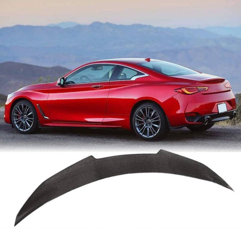 Auto hinten Dach Spoiler Flügel, Auto Fenster Oben Schwanz Flügel, für Infiniti Q60 Q60S Coupe 2017 2018 2019 2020 von ZeQYyN