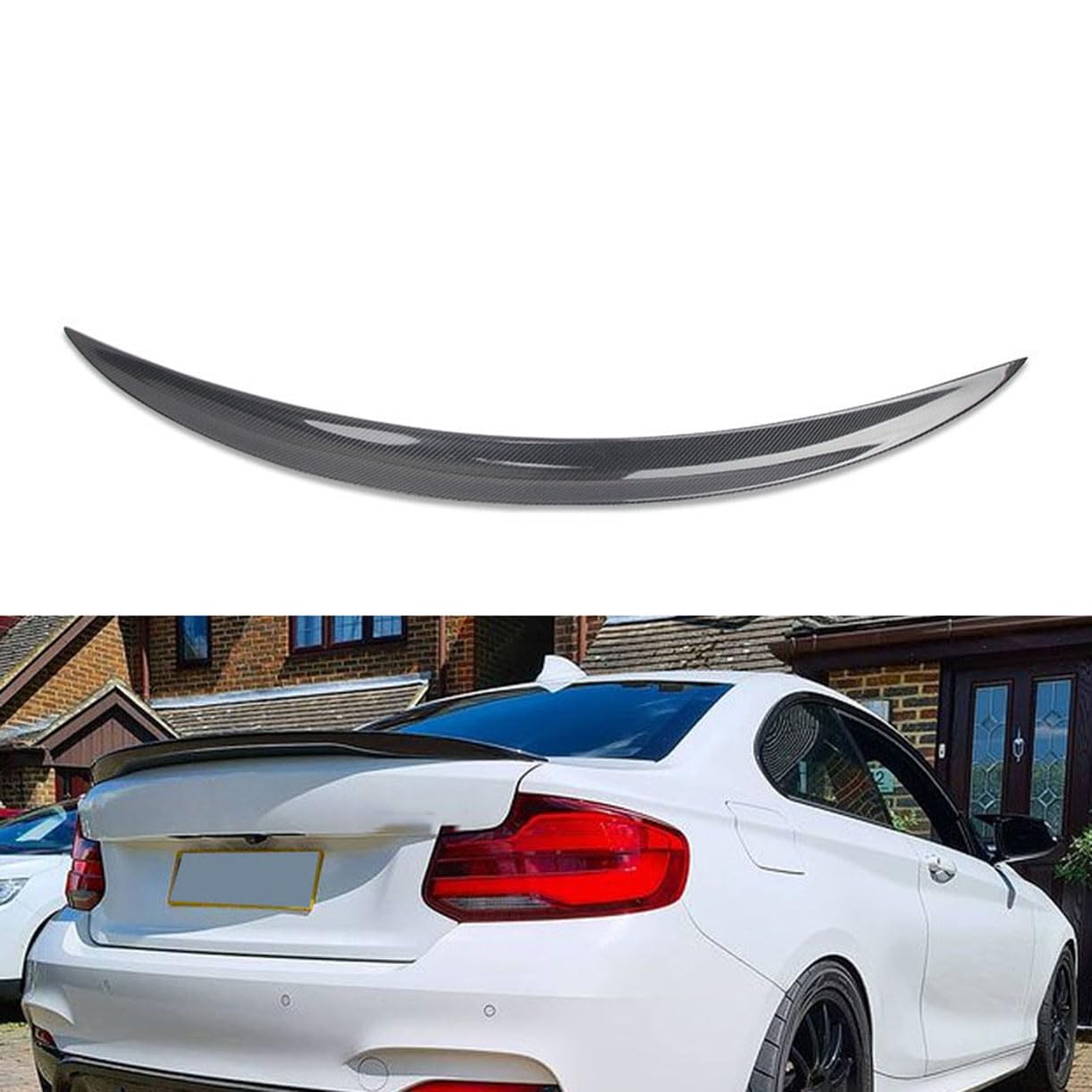 Kratzfester Heckspoiler, Kofferraumspoiler, Flügellippe, Heckflügel, Modifikationszubehör, für BMW M2 F87 P von ZeQYyN