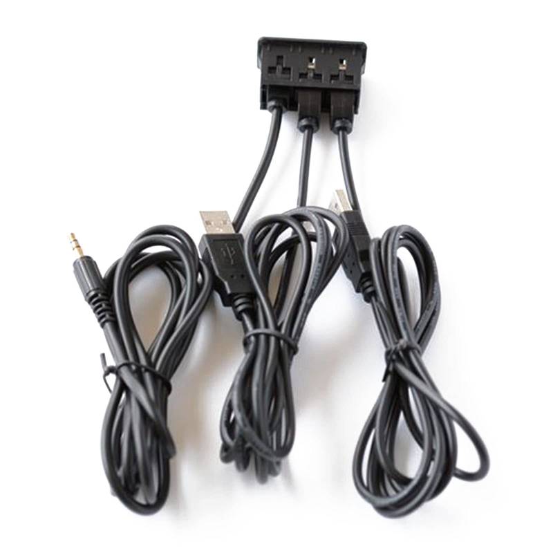 Zeiwohndc 3 5 Mm Schnittstelle USB Quadratisch Unterputz Verlängerungskabel Armaturenbrett Unterputz Panel Kabel Für Auto Boot LKW von Zeiwohndc