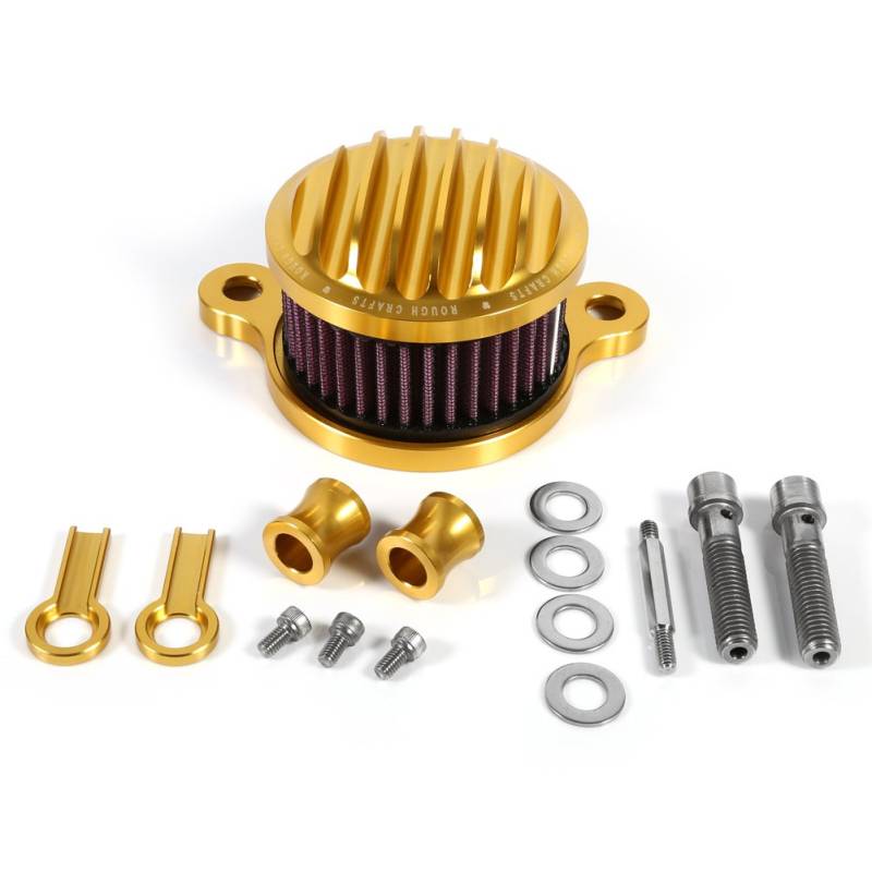 ZenithAur Luftfilter-Ansaugfilter-Set für XL883 XL1200 2004–2015, robustes Aluminiumsystem (Gold) von ZenithAur