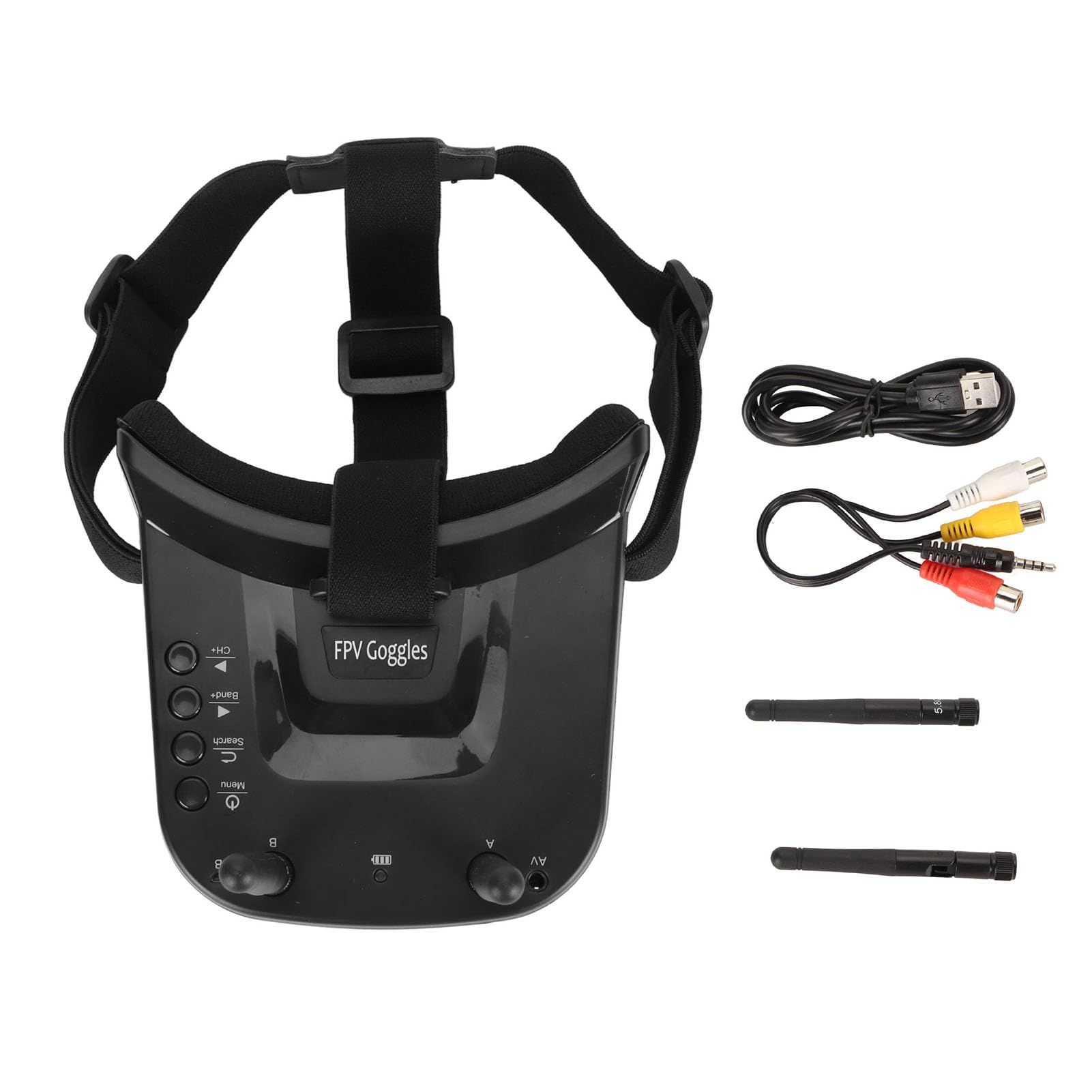 Zenithaur FPV Schutzbrille 3 Zoll, 5,8 GHz Video Headset mit Antenne 480x320 LCD -Bildschirm für FPV Quadcopter -Drohnen von ZenithAur