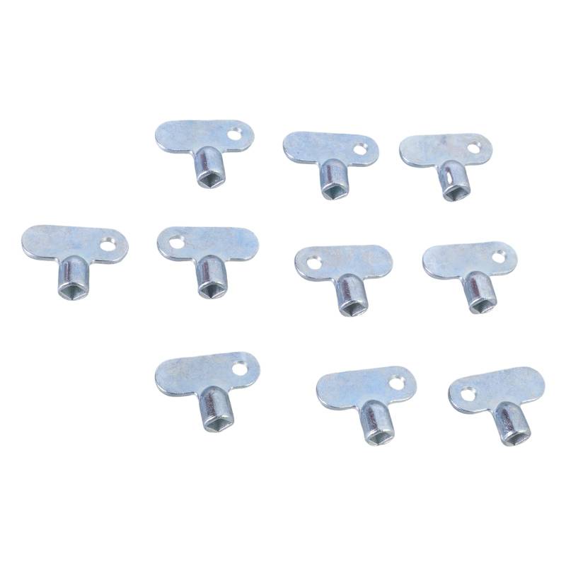 10pcs Kühlerventile Schlüsselheizschlüssel Handwerkzeugkühler Wasserhahn Klempnerblutentschlüssel Abgasventile Taste Dauer von Zenlir