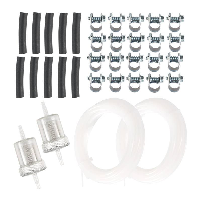 Zenlir 2 Sets Kraftstoffe Linienkits Für Brennstoffe Heizungen 4meter Mit Filtern & Clips Fahrzeugheizungslösung Für Stabilen Winterkomfort von Zenlir