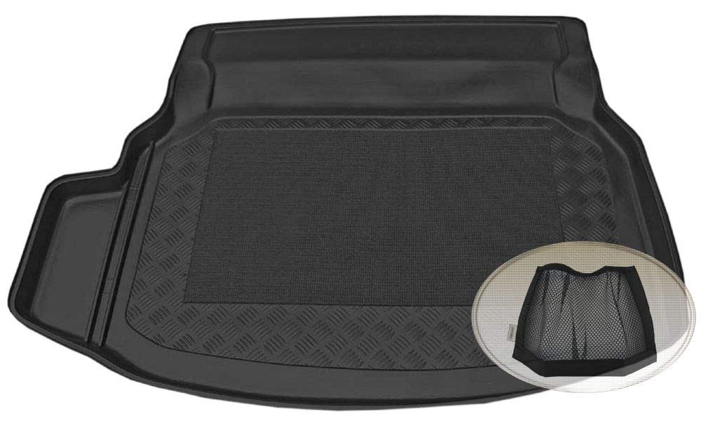 ZentimeX Z3003701 Antirutsch Kofferraumwanne fahrzeugspezifisch + Klett-Organizer (Laderaumwanne, Kofferraummatte) von ZentimeX