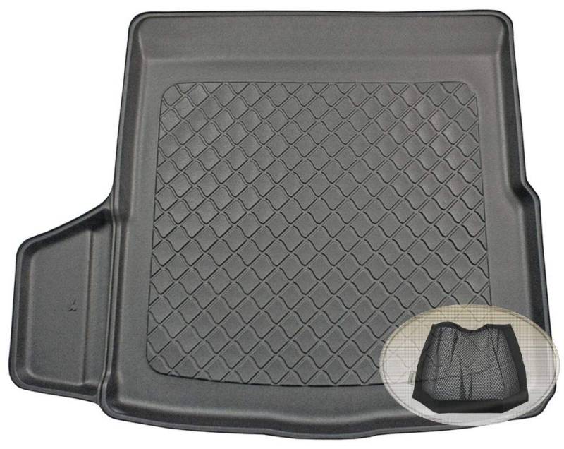 ZentimeX Z3291511 Gummierte Kofferraumwanne fahrzeugspezifisch + Klett-Organizer (Laderaumwanne, Kofferraummatte) von ZentimeX