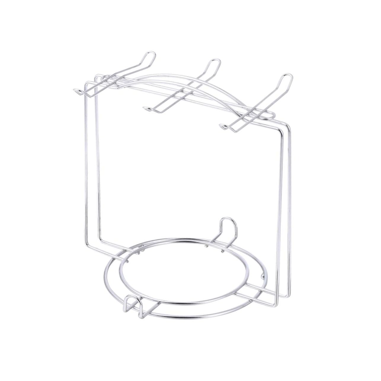 Zerodeko Kaffeetassen Organizer Für Küchenschränke Und Arbeitsflächen Platzsparender Halter Für 4 Tassen Und 6 Teller Aus Edelstahl von Zerodeko