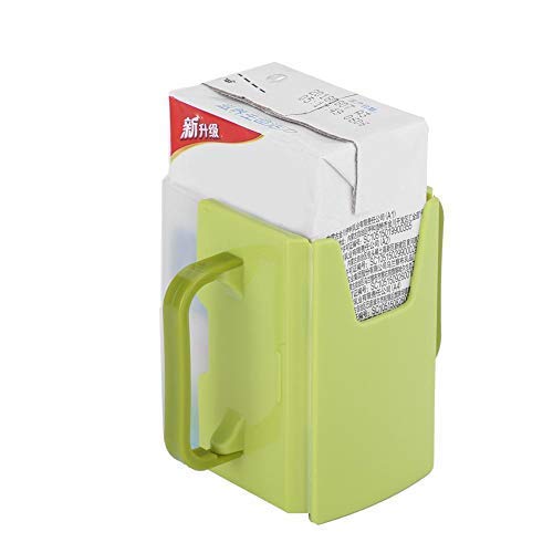 Baby Milchhalter Einstellbar Auslaufsicherer Kunststoff Universal Getränkehalter für Saftbeutel(grün) von Zerodis