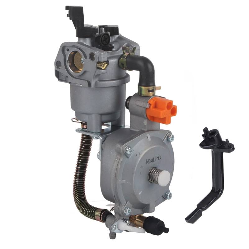 Generator Dual Fuel Carburettor, Vergaser Kit LPG NG Umbausatz Conversion Kit für 2.8KW GX200 170F Manuelle Drosselspule Hohe Genauigkeit Gartenzubehör von Zerodis