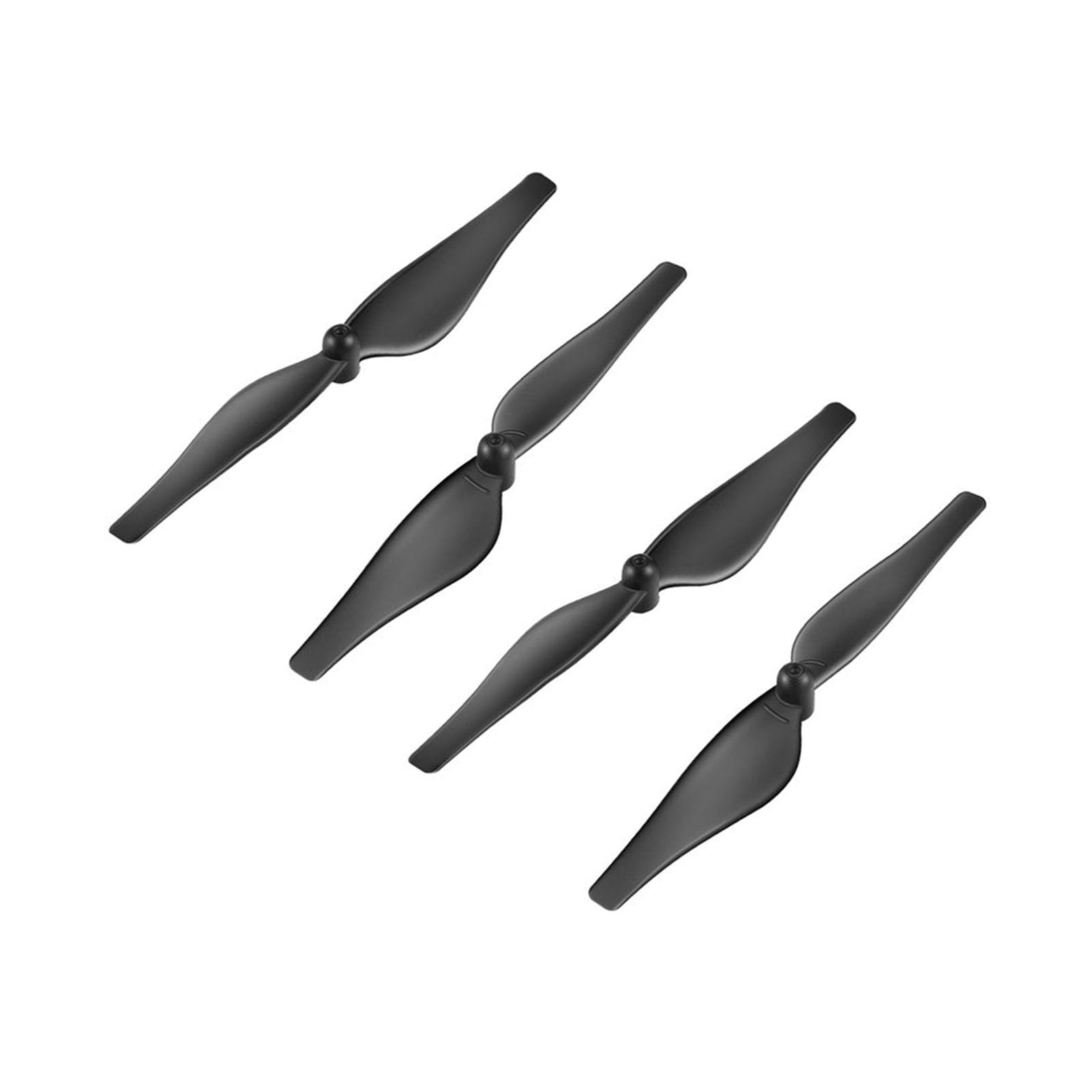 Hochspannungs-Kohlefaser-Propellerblätter für Tello, Faltbar und Kompakt, Neuzustand, Schwarz/Weiß, 2 Paar/4 Stück [Ersatzpropeller] (BLACK) von Zerodis