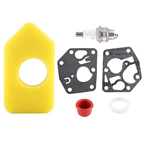 Zerodis Vergaser-Membran-Dichtung Luftfilter Zündkerzen-Kit für Briggs Stratton kleine Motoren ersetzt 281028 495770 795083 694394 494408 von Zerodis