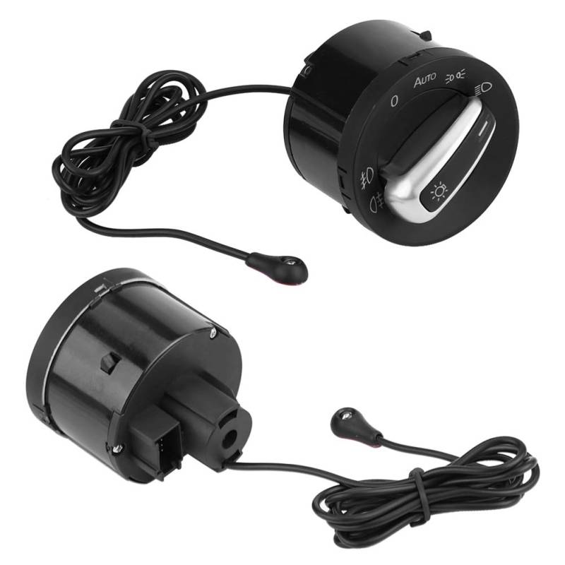 Auto Scheinwerfer Lampe Schalter Scheinwer Ferschalter Sensor Taste Scheinwerfersteuerschalter Lichtsensormodul Schalter Für MK6 MK5 Auto Integrierter Schaltknopf von Zerone