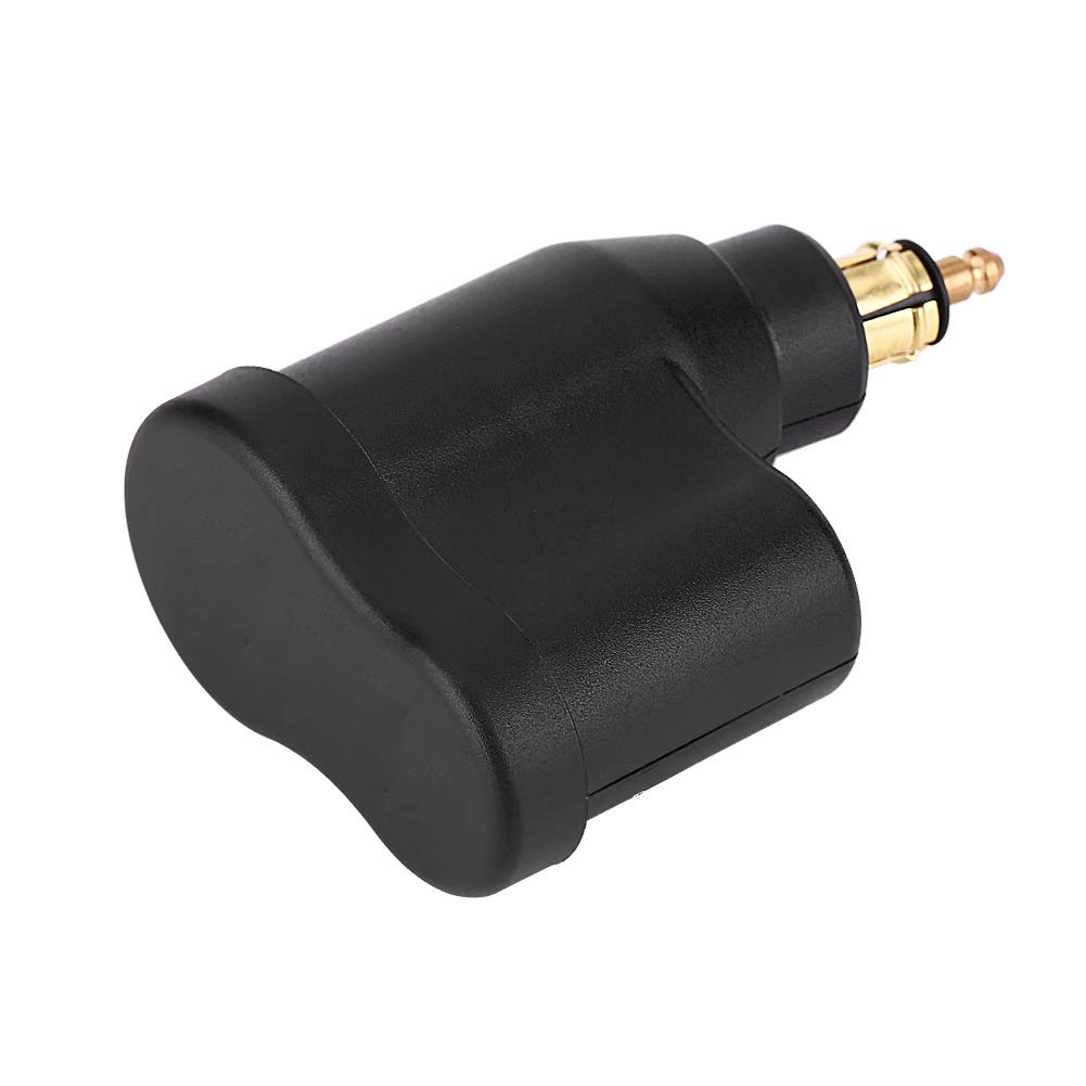 Motorrad Dual USB Ladegerät Adapter, 12-24V 3.3A Motorrad Dual USB Ladegerät Netzteil Zigarettenanzünder für Hella DIN Stecker von Zerone