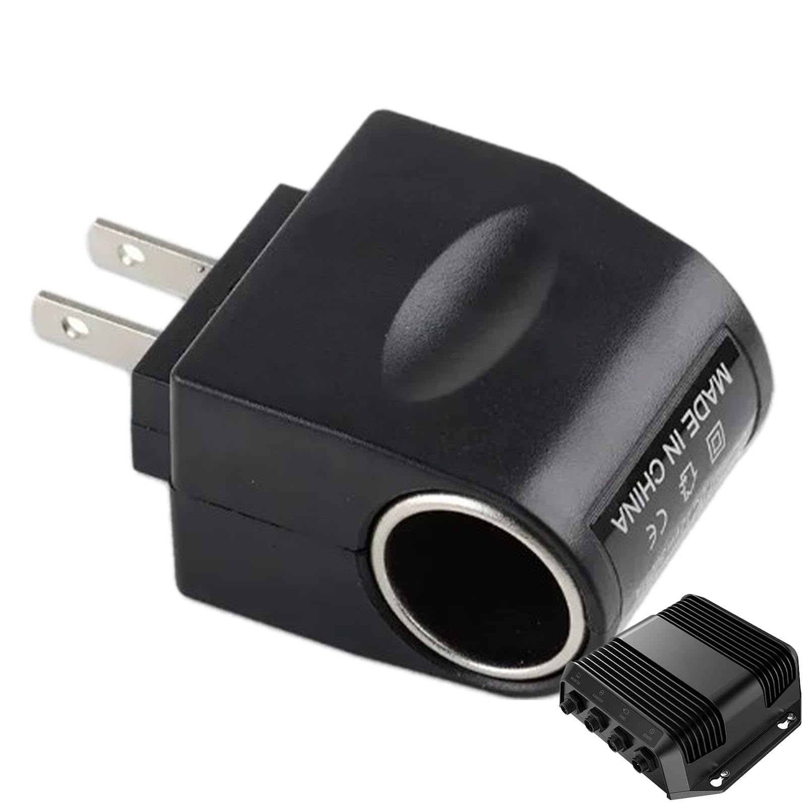 Auto-Stecker-Adapter, Auto-Steckdosen-Umwandlung, AC-DC-Konverter, Zigarettenanzünder-Adapter, Auto-Ladeadapter, Auto-Zubehör, 12 V Auto-Adapter, Stromkonverter, Auto-Radio-Adapter, Auto-LED-Blinker-K von Zestvria