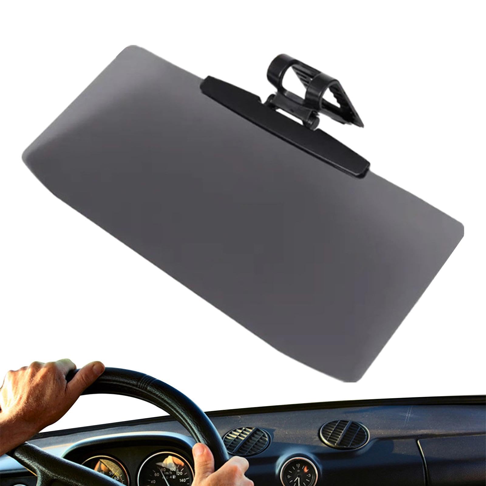 Auto Visor Extender, Blendung Sonnenschutz Blocker, Anti UV Auto Extender Visier, Clip On Shield Sonnenschutz für Tag und Nacht Fahren von Zestvria