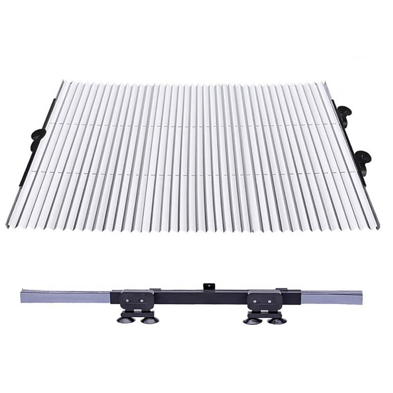 Auto-Windschutzscheibe, faltbarer Auto-Sonnenschutz, einfacher Sonnenschutz, hocheffiziente Kühlung, praktische Windschutzscheibe, Aluminiumfolie, 15 x 65 cm von Zestvria