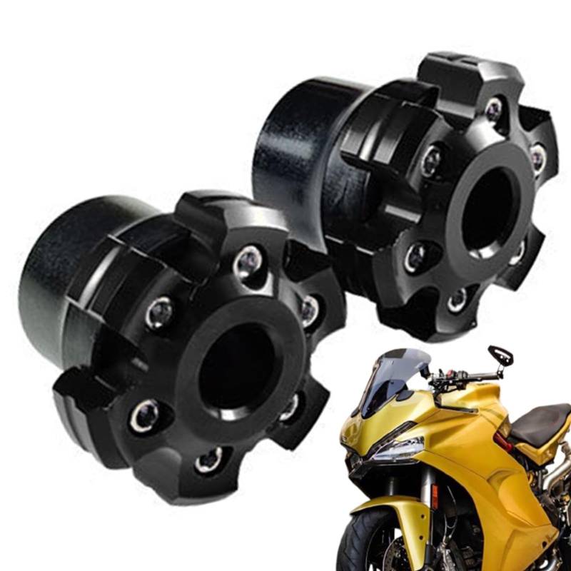 Vorne Hinten Gabel Rahmen Sliders - Motorrad Crash Protector | Wheel Crash Protector für die meisten Motorräder Motorräder Moped Roller von Zestvria