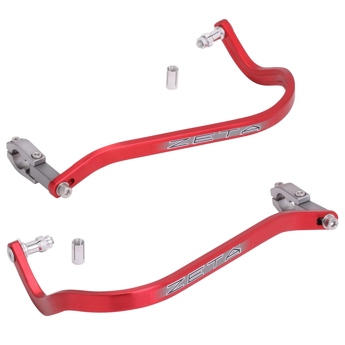 ZETA Armor Hand Guard Bended 22.2mm handle bar red ZE72-0004 light weight durable protection von ZETA RACING