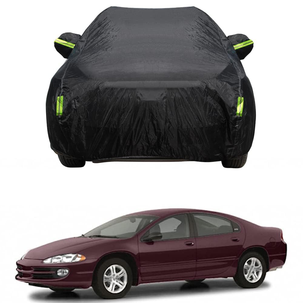 Outdoor Auto Abdeckplane für Dodge Intrepid 1992-2003 Wasserdicht Autoabdeckung vor Frost Schnee Staubdichte UV-beständig Autoabdeckung Autoteile von ZhBFJtBD