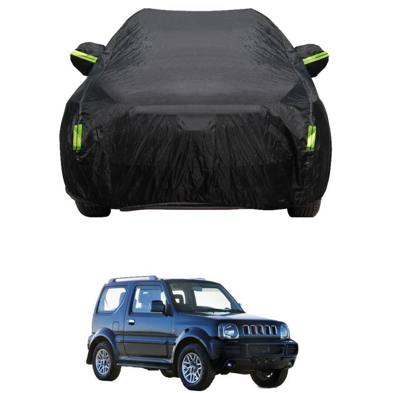 Outdoor Auto Abdeckplane für Suzuki Jimny Wasserdicht Autoabdeckung vor Frost Schnee Staubdichte UV-beständig Autoabdeckung Autoteile von ZhBFJtBD