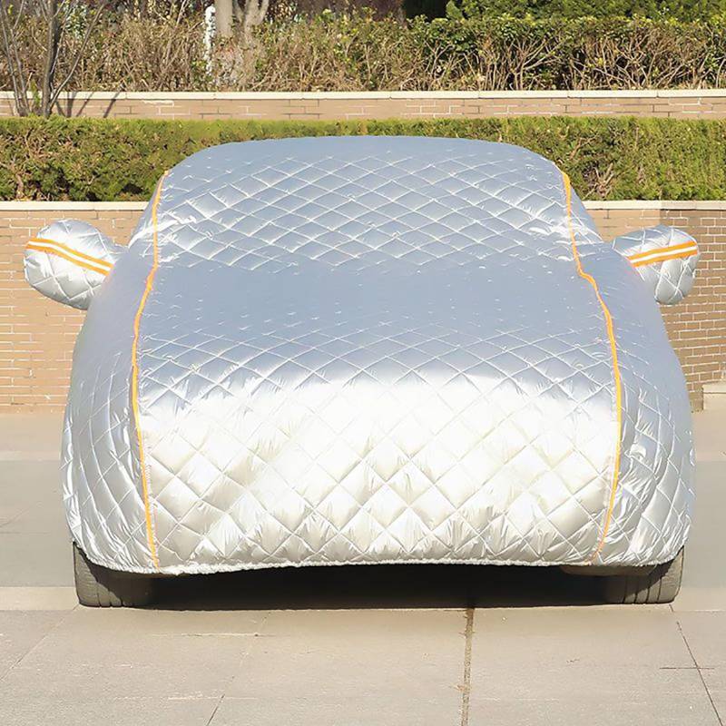 für Tesla Model X Autoabdeckung Autoabdeckung Auto Body Sun Regen Staubdichte wasserdichte Abdeckung verdicken,I-Silver-Orange von ZhMG63