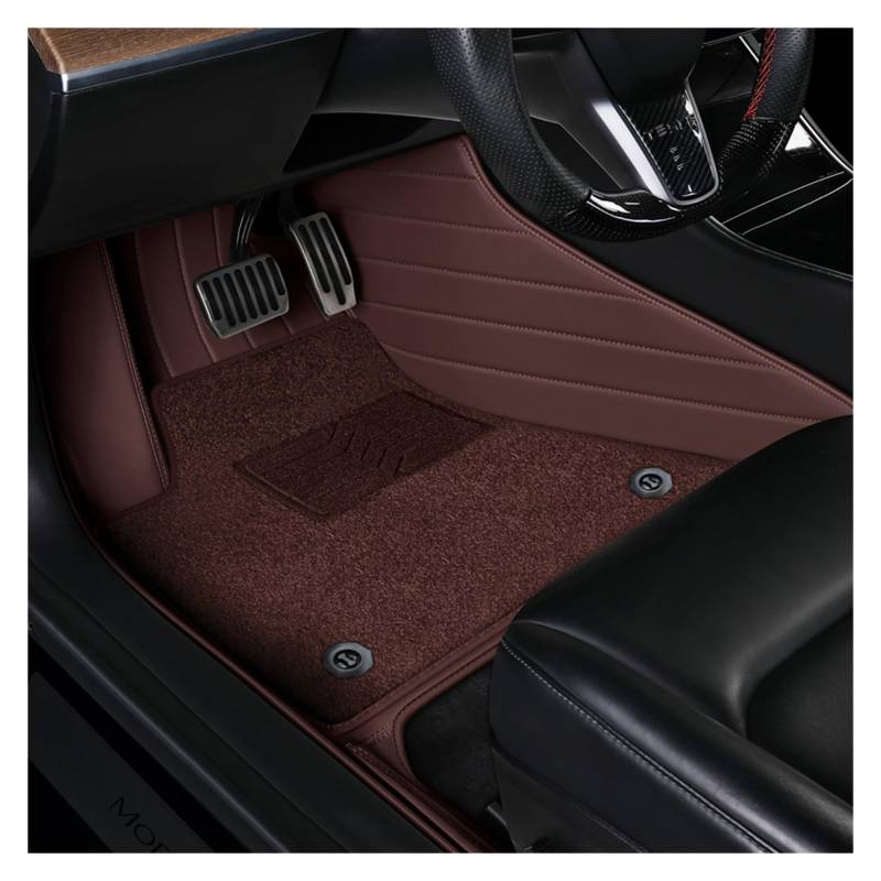 Allwetterfußmatten Auto-Fußmatten Komplettes Set Mit Innenausstattung Für Chevrolet Für Orlando 2012 2012 2014 Automatten(Coffee) von ZhanNuoBHd