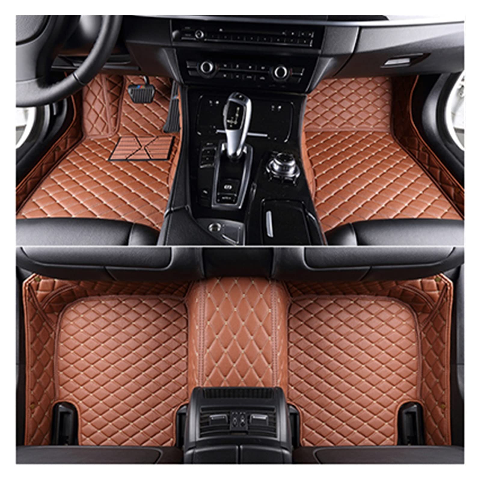 Allwetterfußmatten Benutzerdefinierte 3D-Volldeckung Auto-Bodenmatte Fußverkleidung Für Lexus Für ES Für ES300h 2013 2014 2015 2016 2017 Automatten(Brown) von ZhanNuoBHd