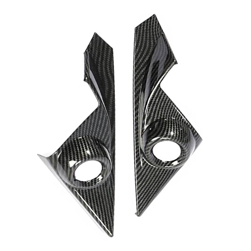 Auto Bedienfeld Dekoration Für Civic 2016 2017 2018 2019 10Th Gen Auto Zubehör 2 Stück ABS Carbon Fiber Innen Vorne Tür Lautsprecher Fenster EINE Säule Abdeckung Trim Trim Abdeckung Rahmen von ZhanNuoBHd