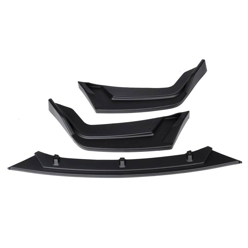 Auto Frontspoiler Lippe Spoilerlippe Splitter 3 Stück Auto Vorderen Stoßfänger Lip Deflektor Lippen Splitter Körper Kit Spoiler Schutz Abdeckung Für Civic Für Fließheck 2016 2017 2018 2019 2020(Matte von ZhanNuoBHd