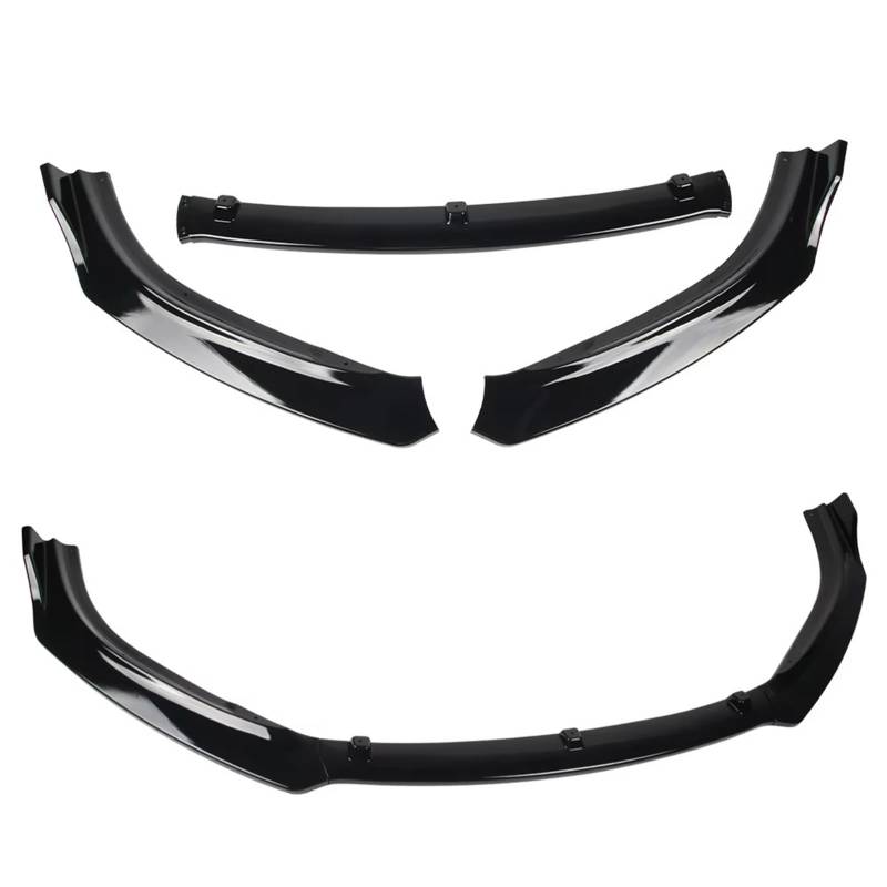 Auto Frontspoiler Lippe Spoilerlippe Splitter 3PCS Auto Front Stoßstange Splitter Lip Diffusor Körper Kit Spoiler Schutz Für Mazda 6 Für Atenza 2014 2015 2016 2017 2018(Gloss Black) von ZhanNuoBHd