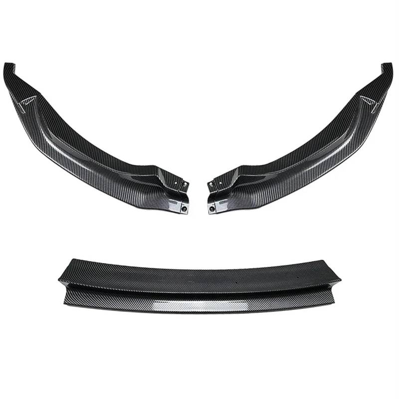 Auto Frontspoiler Lippe Spoilerlippe Splitter 3PCS Auto Vorderen Stoßfänger Lip Spoiler Splitter Diffusor Abdeckung Schutz Körper Kits Für M3 Für F80 Für M4 Für F82 Für F83 2015-2018 2019 2020(Carbon von ZhanNuoBHd