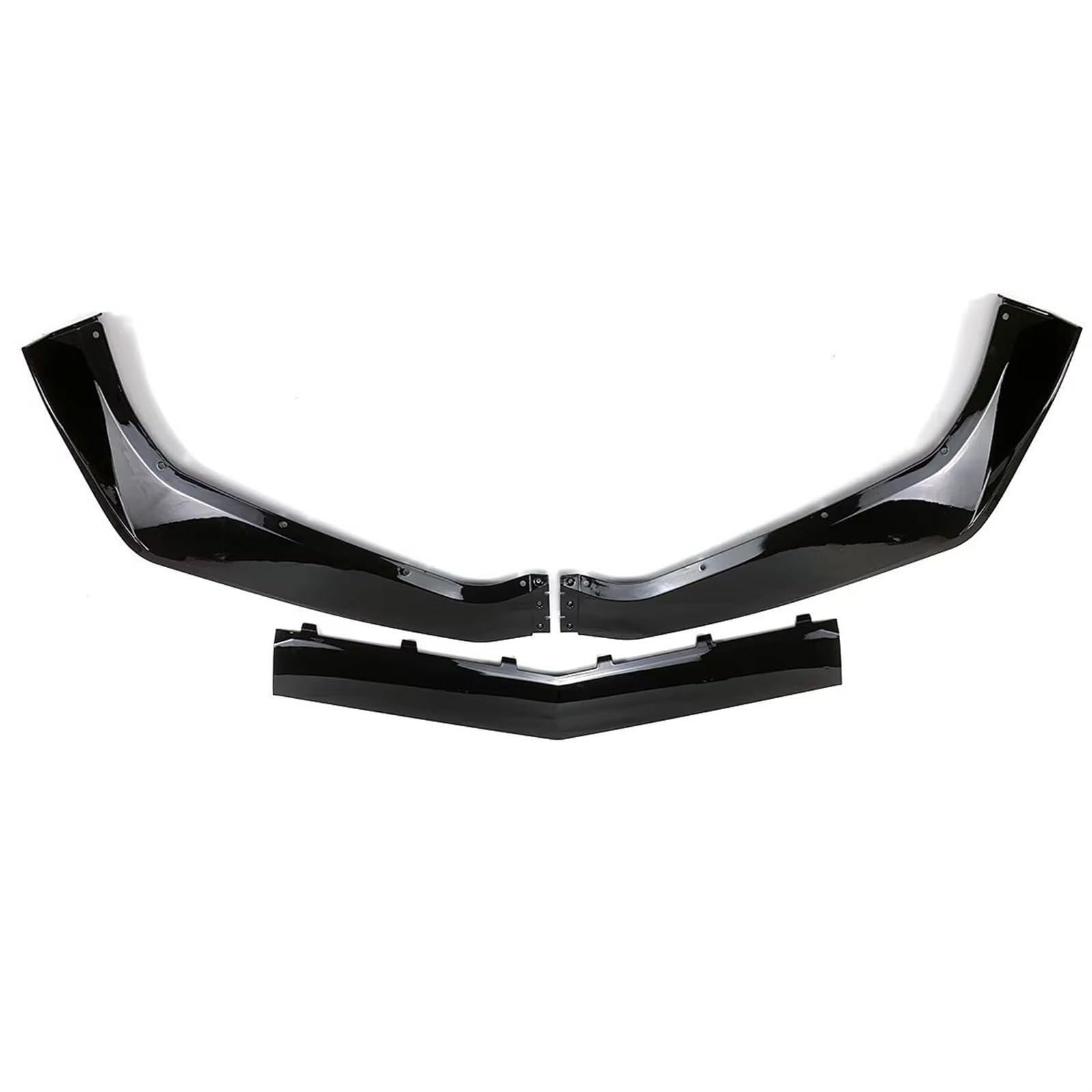 Auto Frontspoiler Lippe Spoilerlippe Splitter Auto Frontschürze Lip Spoiler Splitter Für Chevrolet Für Corvette Für C7 2014 2015 2016 2017 2018 2019(Glossy Black) von ZhanNuoBHd