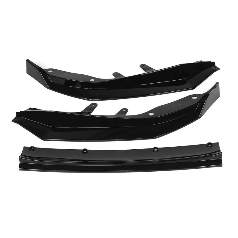 Auto Frontspoiler Lippe Spoilerlippe Splitter Auto Vordere Stoßstange Lip Body Kit Spoiler Diffusor Splitter Lip Schutz Abdeckung Schutz Deflektor Lip Für G22 Für G23 Für 4-Serie 2021(Glossy Black) von ZhanNuoBHd