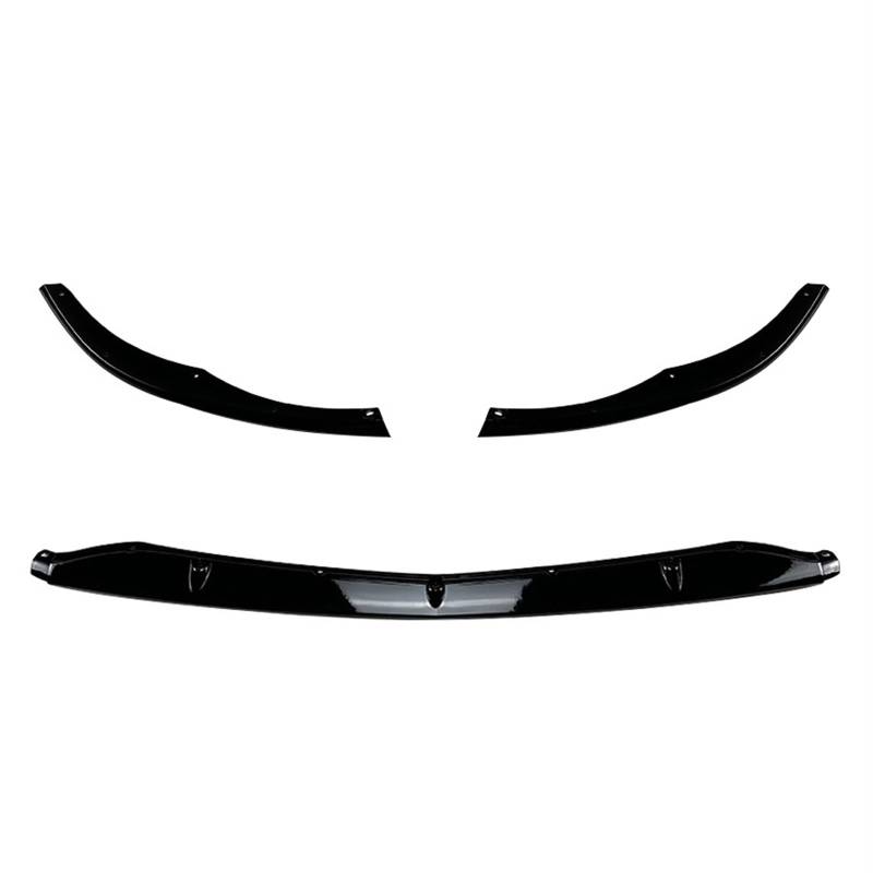 Auto Frontspoiler Lippe Spoilerlippe Splitter Auto Vorderen Stoßfänger Lip Diffusor Spoiler Für Benz Für C-klasse Für W205 Für C205 Für S205 Für C63 Für C63s 2015-2019 2020 2021 2022(Gloss Black) von ZhanNuoBHd