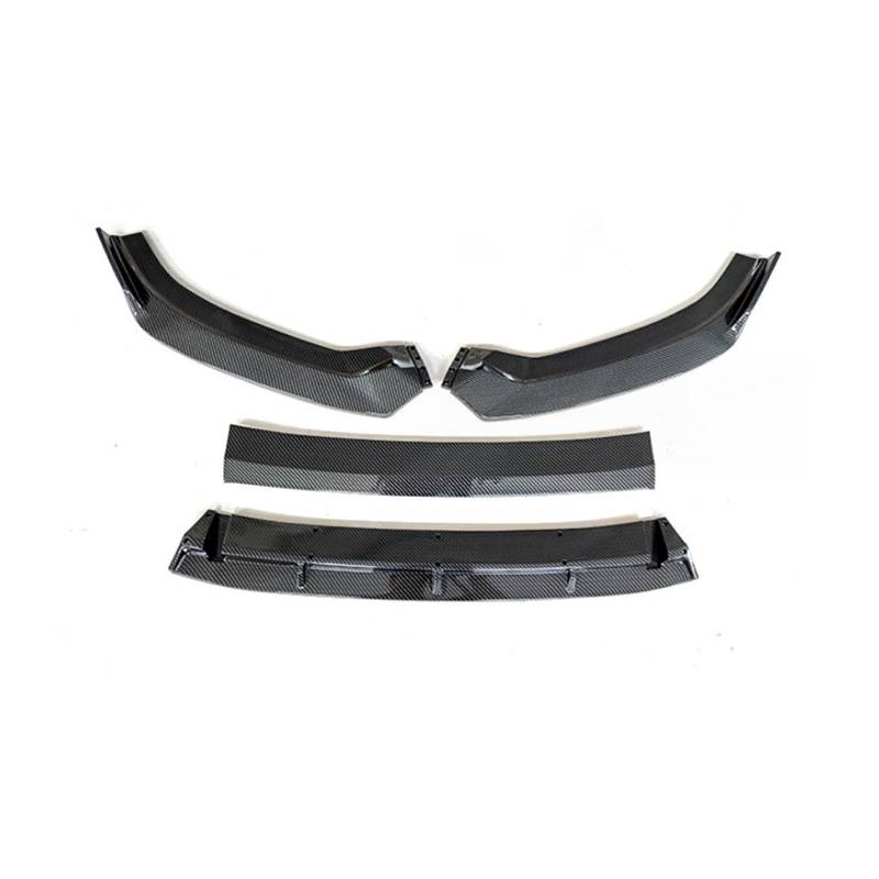 Auto Frontspoiler Lippe Spoilerlippe Splitter Frontschürze Lip Spoiler Schürze Auto Außen Teile Zubehör Body Kit Rock Glanz Schwarz Für A3 Für S3 2016 2017 2018 2019(Carbon Look) von ZhanNuoBHd