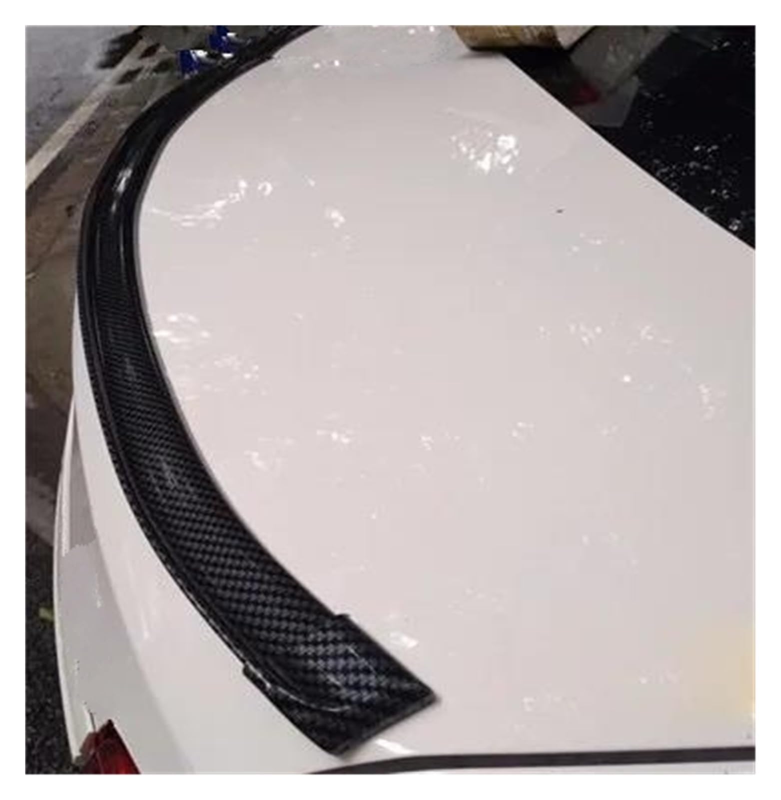 Auto Heckspoiler Universal-Spoiler, 1,5 M, Auto-Styling, 5D-Carbon-Gummi-Heckspoiler, PU-Carbon-Löten, DIY-Refit-Spoiler, Geeignet Für Alle Arten Von Autos Dachspoiler(Carbon Fiber) von ZhanNuoBHd