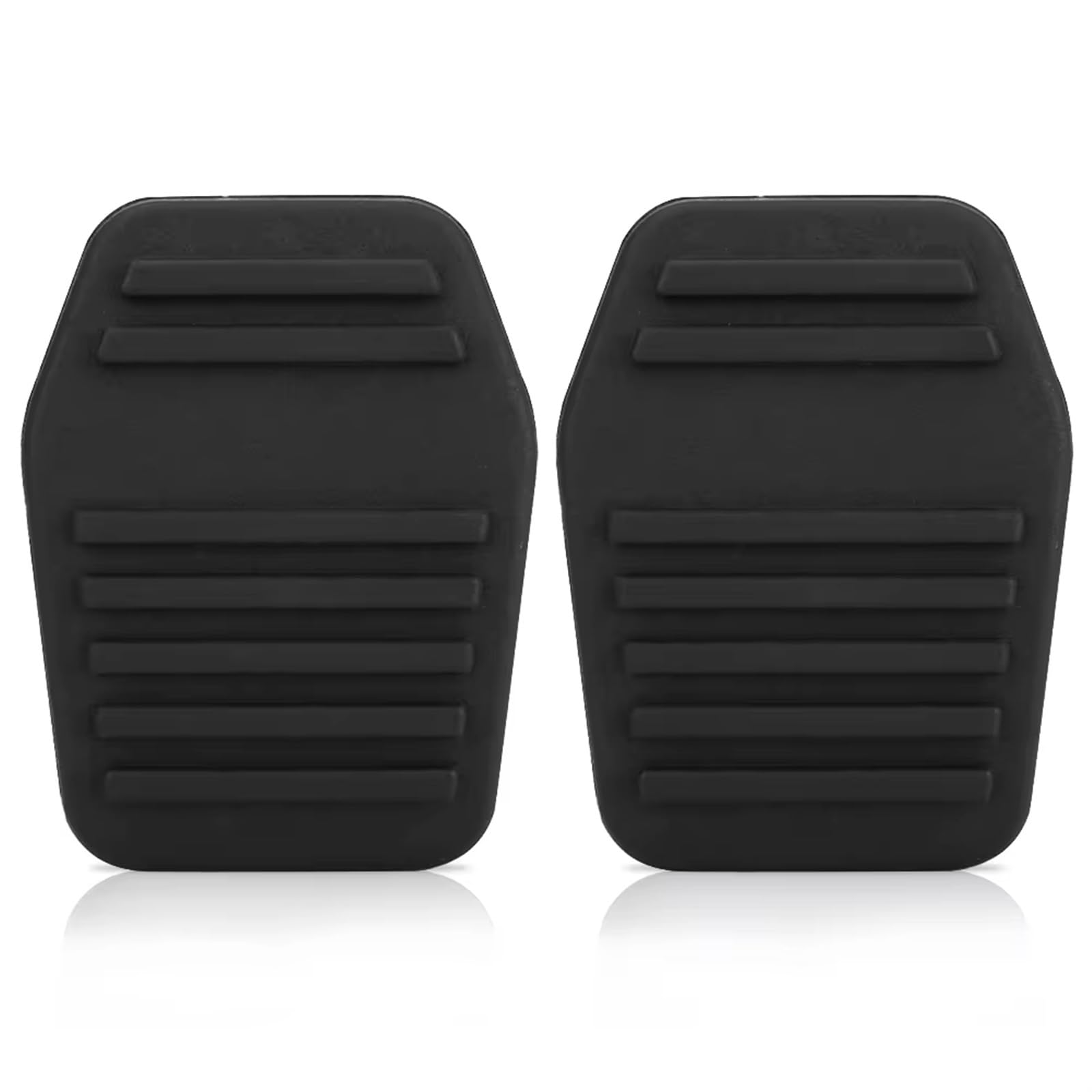 Car Pedals Cover Passend 2 Stücke 63 * 47mm Auto Bremse Kupplung Pedal Gummi Pad Abdeckung Stoßdämpfer Fuß Pedal Pad Für Ford Für Transit Für MK6 Für MK7 2000-2014 Bremspedalbelag von ZhanNuoBHd