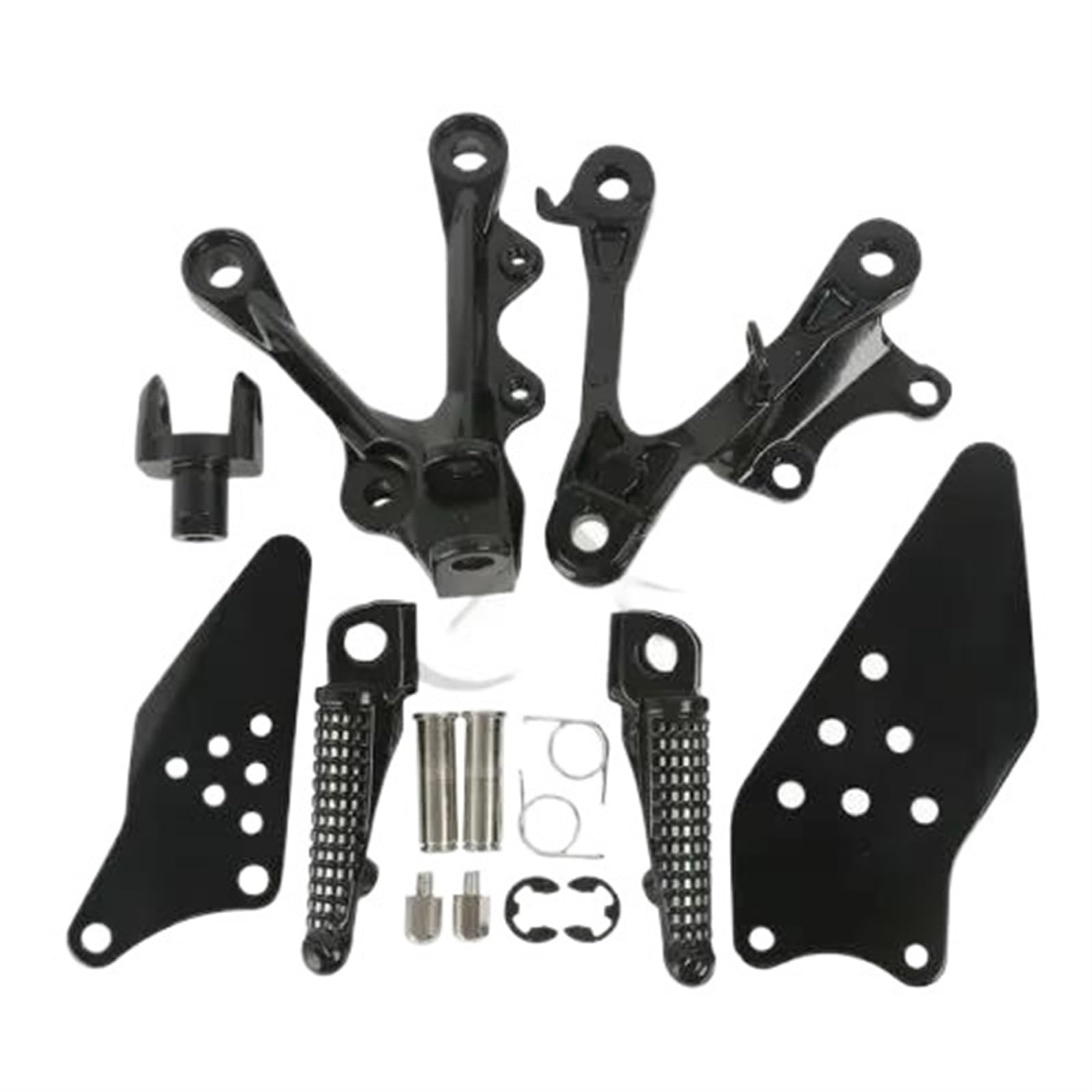 Fußrasten Pedal Stütze Für Kawasaki FÜR Ninja ZX6R 2009 2010 2011 2012 2013 2014 Motorrad Motorrad Vorder Fahrer Fußrasten Fußrasten Halterung Set Rest Fußrasten(1) von ZhanNuoBHd